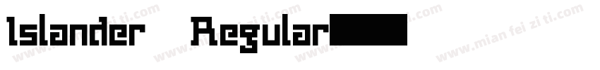 Islander Regular字体转换